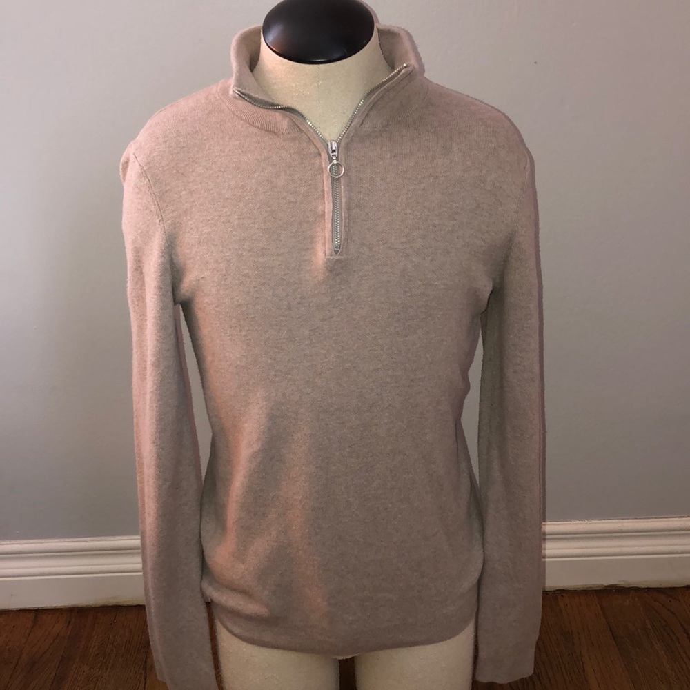 H&M Quarter Zip Fine Knit Sweater